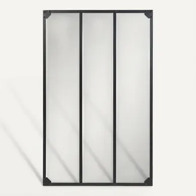 Miroir 75x120 cm THOM Noir vue de face