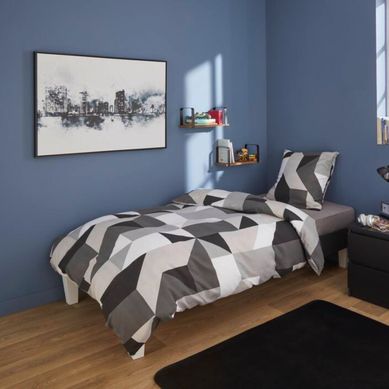 Parure 140x200 cm DREAMEA BLACKIE Parure 140x200 cm DREAMEA BLACKIE vue d'ambiance 1