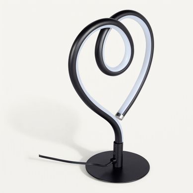 Lampe cur LED H. 23,5 cm VALENTINE Noire Lampe cur LED H. 23,5 cm VALENTINE Noire vue 3/4