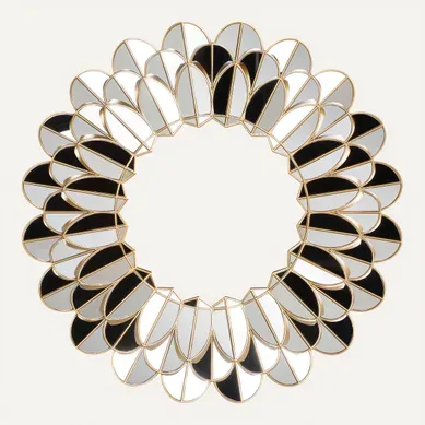 Miroir Ø 79 cm UNICA Doré vue de face