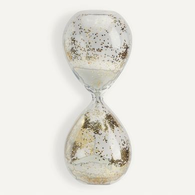 Sablier en verre H. 18,5 cm UBALA Doré Sablier en verre H. 18,5 cm UBALA Doré vue 3/4