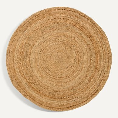 Tapis Ø 120 cm HANOI Naturel vue de face