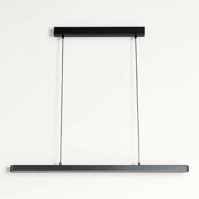 Suspension Led L. 90 cm LÜBECK Noire Suspension Led L. 90 cm LÜBECK Noire vue de face