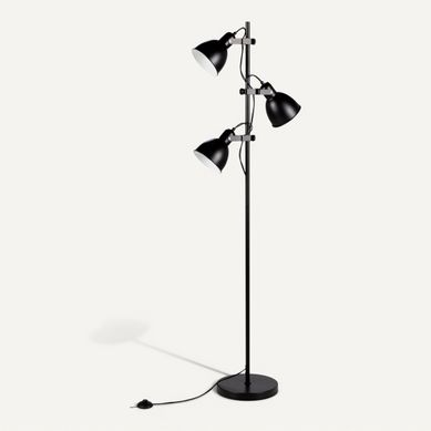 Lampadaire 3 lumières H.165 cm ANTIGUA Noir Lampadaire 3 lumières H.165 cm ANTIGUA Noir vue 3/4
