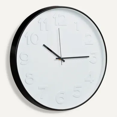 Horloge Ø 40 cm MAELIS Blanc vue 3/4