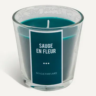 Bougie 130g ALINA Sauge en fleur Bougie 130g ALINA Sauge en fleur vue 3/4