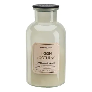 Bougie 800G OPALINE Gris chaud vue de face