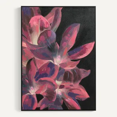 Toile flowers 50x70 cm VIVIER Multicouleur Toile flowers 50x70 cm VIVIER Multicouleur vue de face