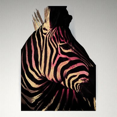 Toile 48x68 cm Zebre Noir Toile 48x68 cm Zebre Noir vue de face