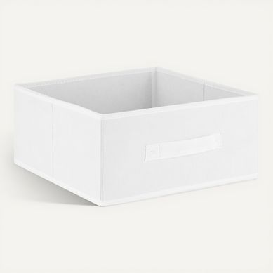 Panier H15 cm INTISSE Blanc Panier H15 cm INTISSE Blanc vue 3/4