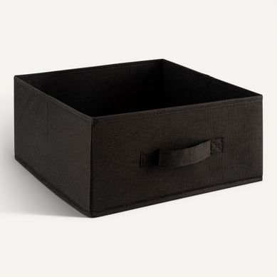 Panier H15 cm INTISSE Noir Panier H15 cm INTISSE Noir vue 3/4