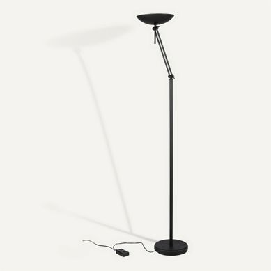 Lampadaire halo H. 180 cm ILAS Noir Lampadaire halo H. 180 cm ILAS Noir vue 3/4