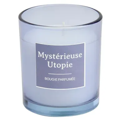 Bougie H. 10 cm MYSTI Violet vue 3/4