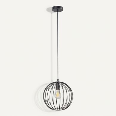 Suspension D. 25 cm LILI Noire Suspension D. 25 cm LILI Noire vue 3/4