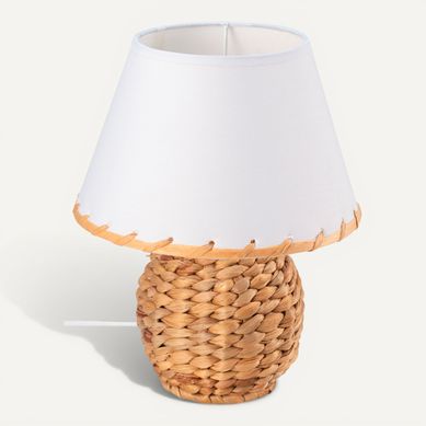 Lampe de chevet H. 28 cm JACINTHE 3 Naturel Lampe de chevet H. 28 cm JACINTHE 3 Naturel vue 3/4