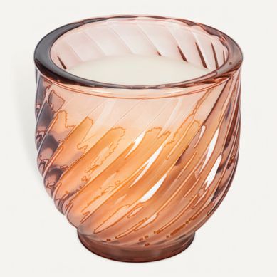Bougie Ø 9 cm ALYA Jaune vue 3/4