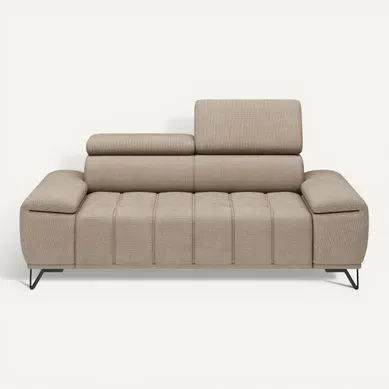 Canapé 3 places relax PALLADIO tissu eden beige Canapé 3 places relax PALLADIO tissu eden beige vue de face