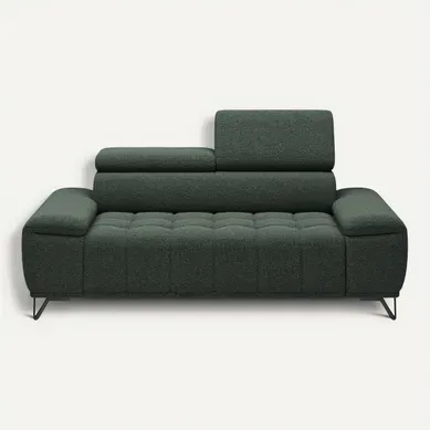 Canapé 3 places relax PALLADIO tissu bubble vert vue de face