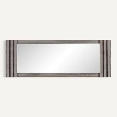 Miroir PESARO Imitation chêne/gris vue de face