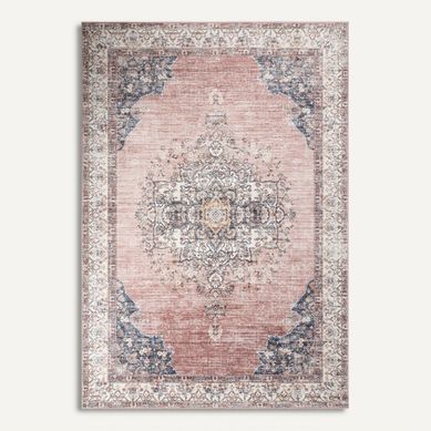Tapis 160 x 230 cm ORIANE Rose vue de face