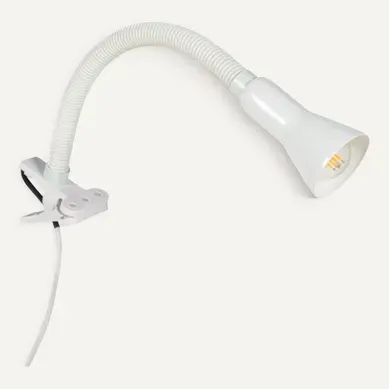Lampe pince de bureau H. 45 cm ALPHA Blanche Lampe pince de bureau H. 45 cm ALPHA Blanche vue 3/4