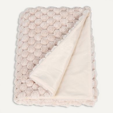 Plaid 130x170 cm CALIN Beige Plaid 130x170 cm CALIN Beige vue de face