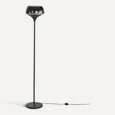 Lampadaire droit H. 175 cm NEBULA Noir Lampadaire droit H. 175 cm NEBULA Noir vue 3/4