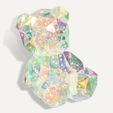 Petit Ours lumineux H. 25 cm - Transparent Petit Ours lumineux H. 25 cm - Transparent vue 3/4