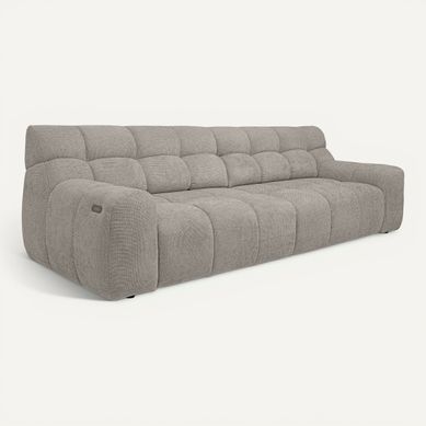 Canapé relax 4 places COCOON tissu beige Canapé relax 4 places COCOON tissu beige vue 3/4