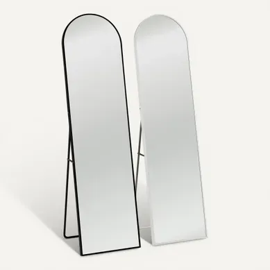 Psyché H. 150 cm ANGIE Noir ou blanc Psyché H. 150 cm ANGIE Noir ou blanc vue 3/4
