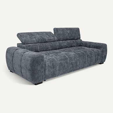 Canapé relax 3,5 places AUGUSTIN tissu gris Canapé relax 3,5 places AUGUSTIN tissu gris vue 3/4