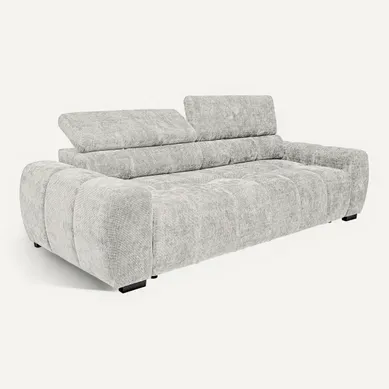 Canapé relax 3,5 places AUGUSTIN tissu blanc cassé Canapé relax 3,5 places AUGUSTIN tissu blanc cassé vue 3/4