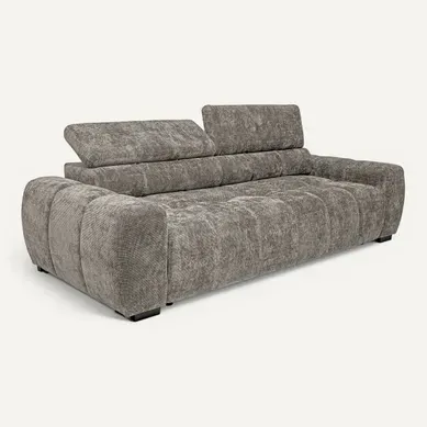 Canapé relax 3,5 places AUGUSTIN tissu beige Canapé relax 3,5 places AUGUSTIN tissu beige vue 3/4