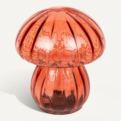 Champignon à poser Led H.13 cm AURELIA Rouge vue 3/4