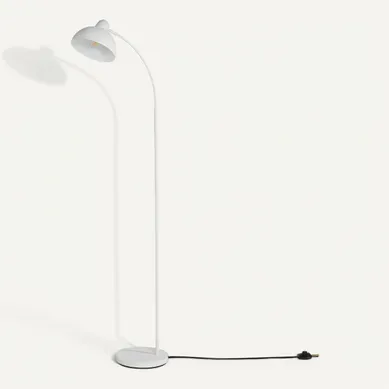 Lampadaire arc H. 154 cm MIRA Blanc vue 3/4