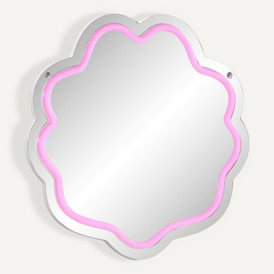 Miroir rond néon LED USB ROND Multicolore Miroir rond néon LED USB ROND Multicolore vue 3/4