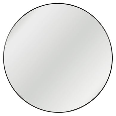 Miroir rond D. 110 cm CIRCLE Noir vue de face