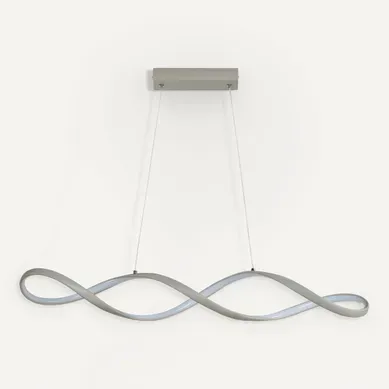 Suspension LED SOLEEN Gris vue de face