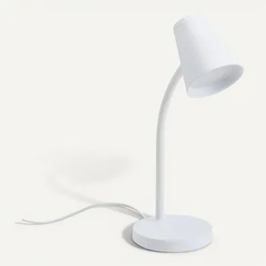 Lampe de bureau LED H. 42 cm ALUMA Blanc Lampe de bureau LED H. 42 cm ALUMA Blanc vue 3/4