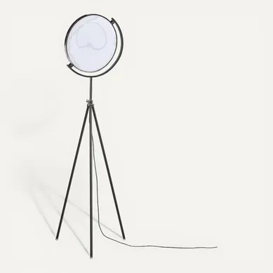 Lampadaire trépied H. 160 cm EDO Noir vue 3/4