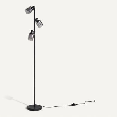 Lampadaire 3 têtes H. 150 cm ELIA Noir Lampadaire 3 têtes H. 150 cm ELIA Noir vue 3/4