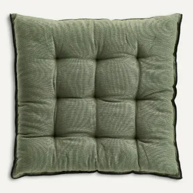 Coussin de chaise 40x40 cm BAHIA Kaki Coussin de chaise 40x40 cm BAHIA Kaki vue de face