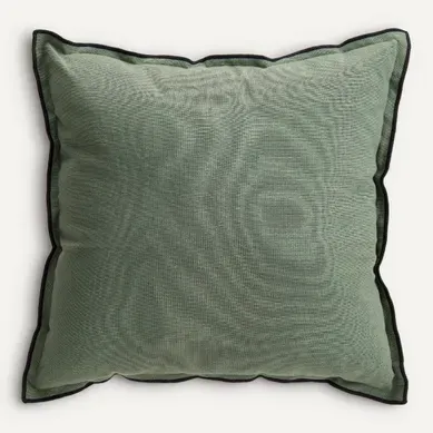 Coussin 40x40 cm BAHIA Kaki vue de face