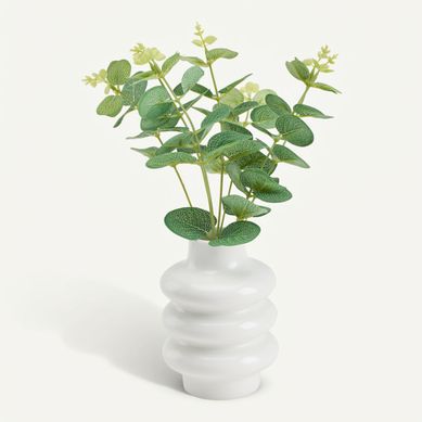 Eucalyptus en vase H. 32 cm HELENE Vert vue de face