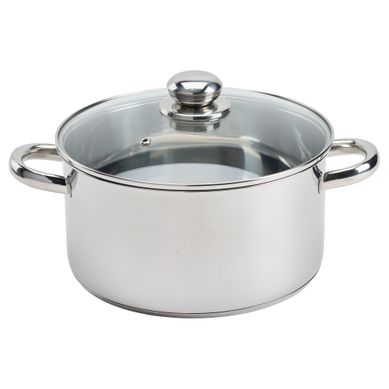 Faitout 5,3L Ø. 24 cm NOVA Gris vue de face