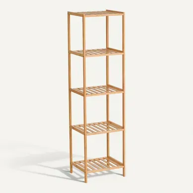 Meuble 5 étagères ELIO Naturel Meuble 5 étagères ELIO Naturel vue 3/4