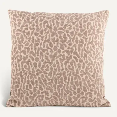 Coussin 45x45 cm ANAELLE Beige vue de face
