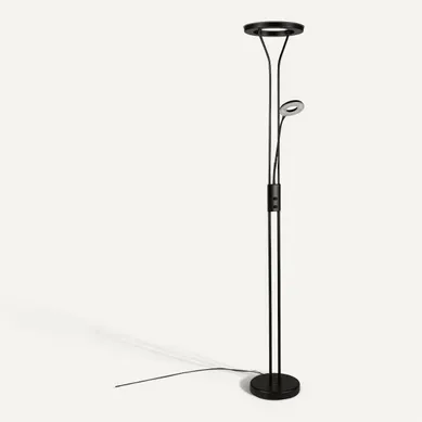 Lampadaire LED H. 180 cm LISA Noir vue 3/4