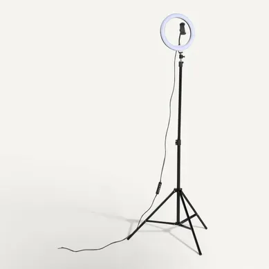 Trépied led H. 210 cm ANA Noir Trépied led H. 210 cm ANA Noir vue 3/4