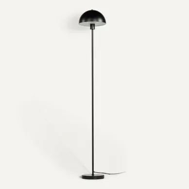 Lampadaire en métal H. 150 cm MATEO Noir Lampadaire en métal H. 150 cm MATEO Noir vue 3/4